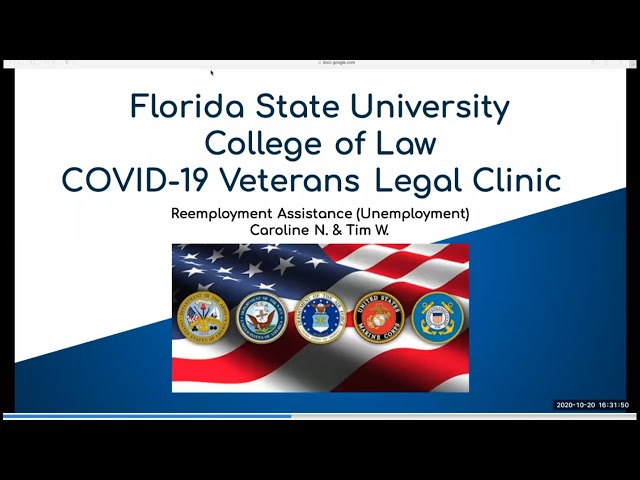 Reemployment Assistance (Unemployment) Webinar_10.20.2020