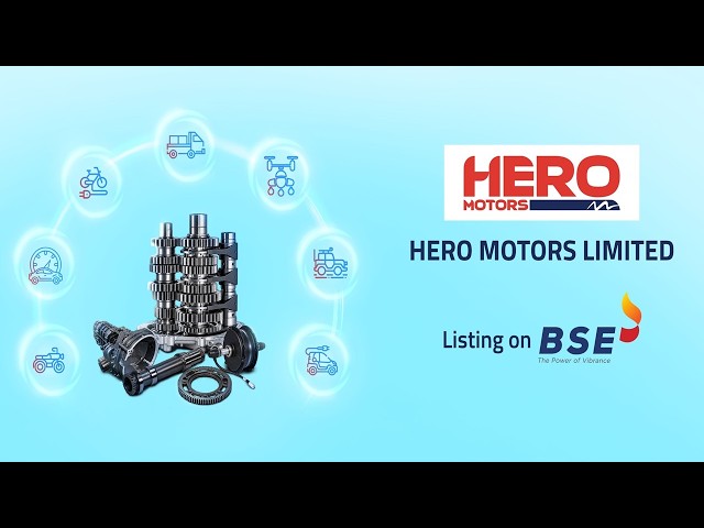 Ceremonia de cotización de Hero Motors Limited en la BSE