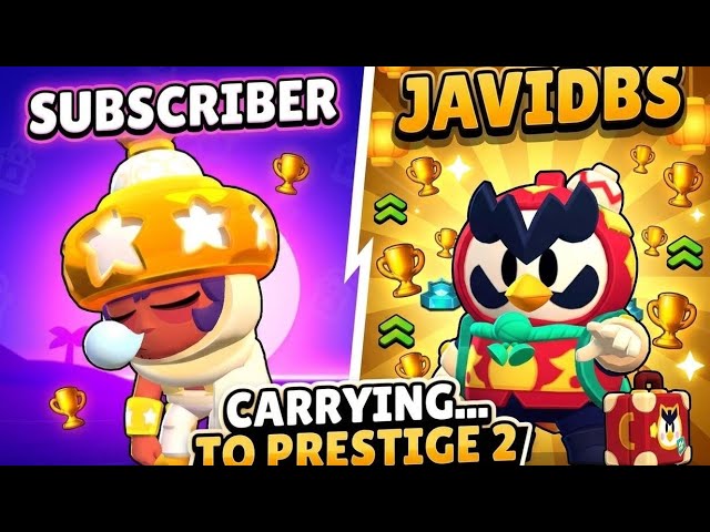 I Carried My Subscriber To Prestige 2! 🏆 #brawlstars 