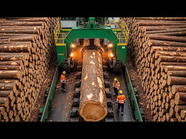 EXTREME TIMBER PROCESSING 🌲 From Log to Luxury Wood [ Full Process ]