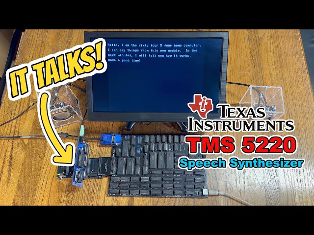 Building a TMS5220 Speech Synthesizer for the Minimal 64x4 Home Computer