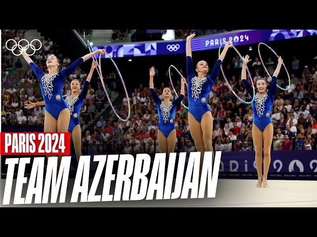 Team Azerbaijan's Magnificent Hoop Routine 🇦🇿🤸‍♀️ | Paris 2024