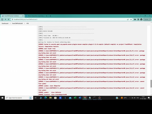 How to fix error: package org.testng does not exist in jenkins