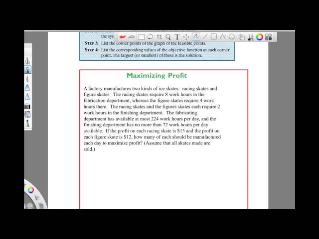 Precalc 11.8 Linear programming