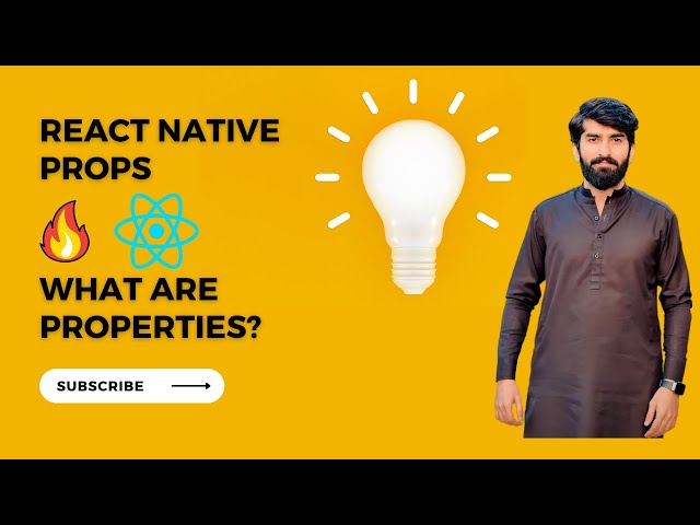 Tutorial#25 | 🔥🔥 React Native Props| What are properties| Why we use them| Urdu/Hindi