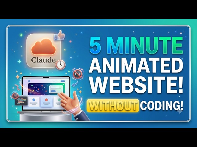 Create Animated Website in 5 Mins with Claude AI! (No Coding) 🚀