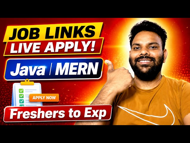 100+ Jobs Live Apply 🔥 | MERN | Java | Software Engineer | Fresher & Experienced