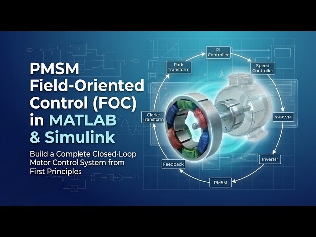 PMSM Field Oriented Control (FOC) in Matlab & Simulink