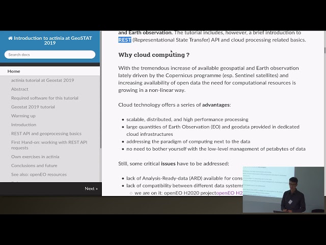 Markus Neteler: Cloud based processing of geo and Earth observation data
