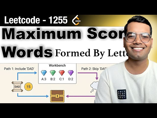 Maximum Score Words Formed By Letters - Leetcode 1255 Python