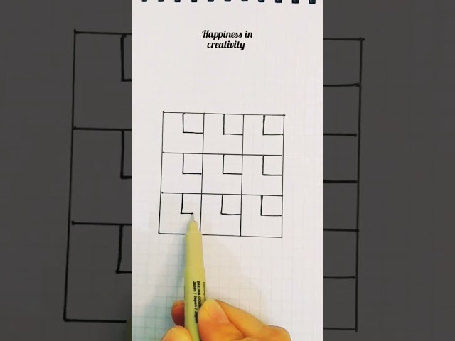 Easy 😎 drawing 3d optical illusion #shorts