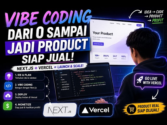 # Vibe Coding dari 0 Sampai Jadi Produk Siap Jual! Next.js + Vercel + AI (Tutorial Lengkap)