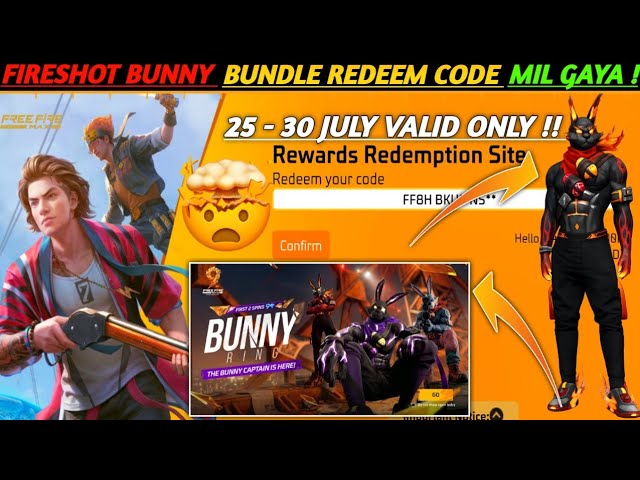 FREE FIRE REDEEM CODE TODAY JULY 24 REDEEM CODE FREE FIRE | FF REDEEM CODE TODAY JULY 24