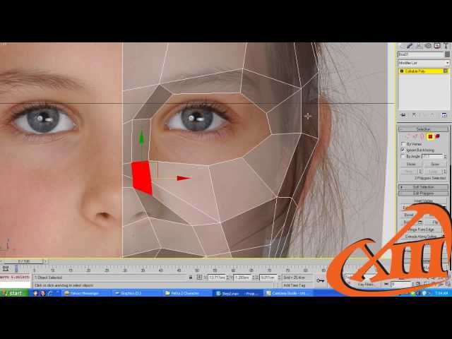 Tutorial - head modeling from box - normal speed