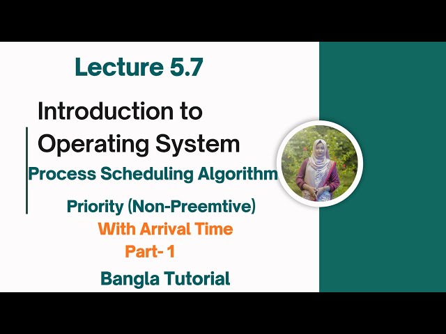 Lec: 5.7 Priority (non-preemtive) | Process Scheduling Algorithm in Os | Bangla Tutorial 