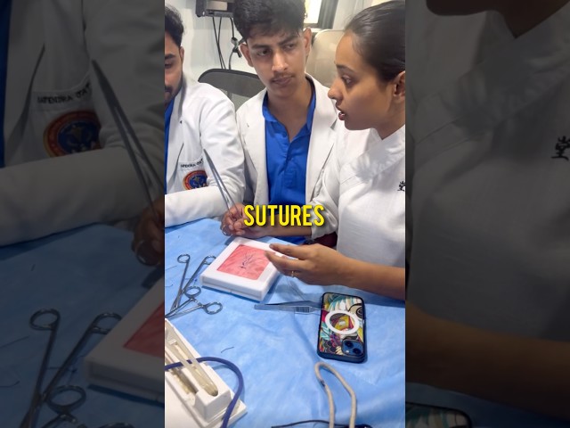 SUTURES PRACTICE AIIMS #neet #aiims #mbbs #medical