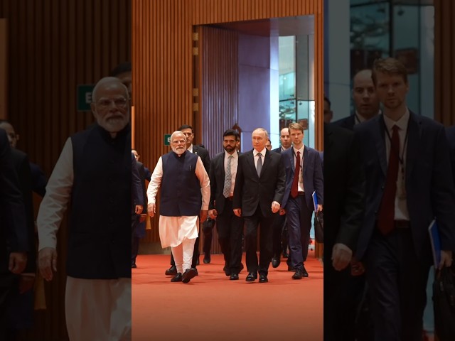 Unseen moments from PM Modi’s meeting with Russian President Vladimir Putin