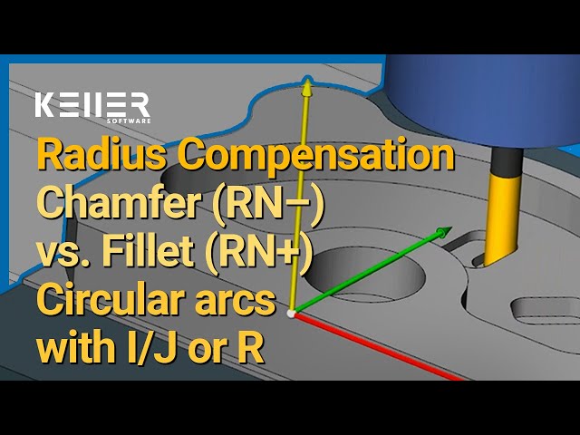 Cutter Radius Compensation G41 G46 – Chamfer or Fillet, Circular Arcs I/J & R | Instant CNC