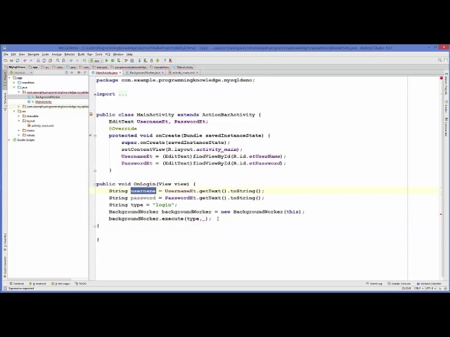 Android MySQL Database Tutorial 2   Android Login with PHP MySQL   YouTube