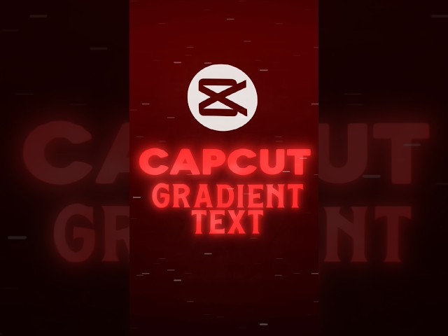 CapCut | Gradient Text Like Ae Tutorial on Mobile 💀🔥 | #shorts #tutorial
