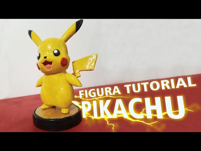 Esculpiendo a PIKACHU en Porcelana Fria/// Plastilina///Polymer clay. TUTORIAL