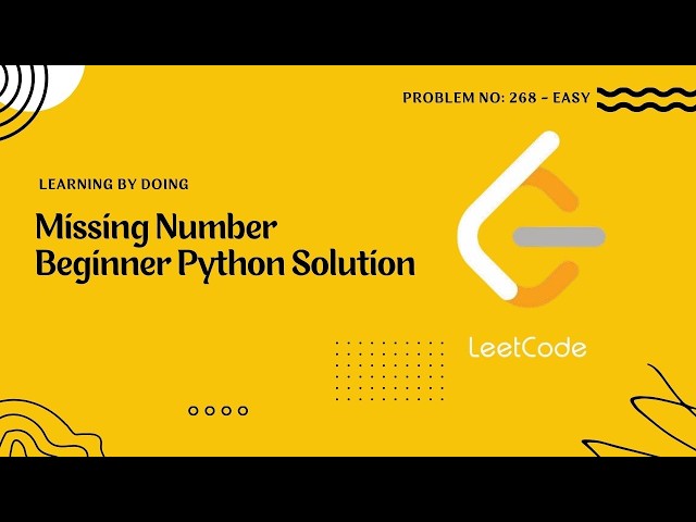 Missing Number | LeetCode Solution in Python | Easy Problem Explained Step by Step Tamil #dsa #cs