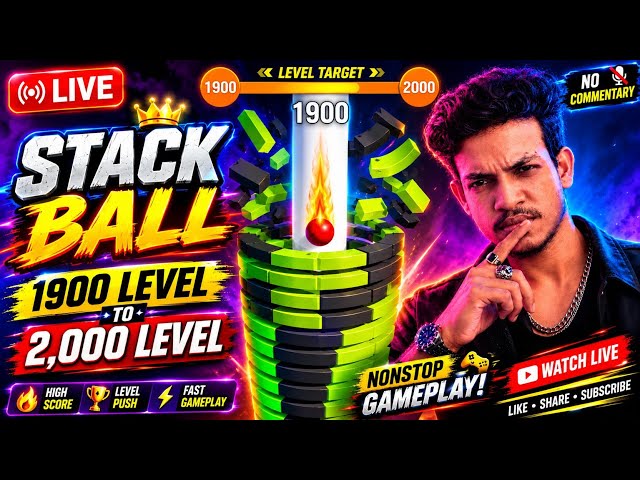 Stack Ball Live 🔴🔥 Level 999+ #stackball