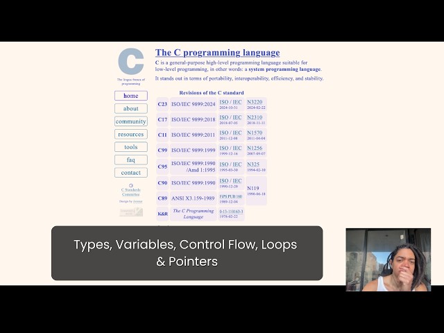 C Programming & Memory Management : Types, Variables, Control Flow, Loops & Pointers