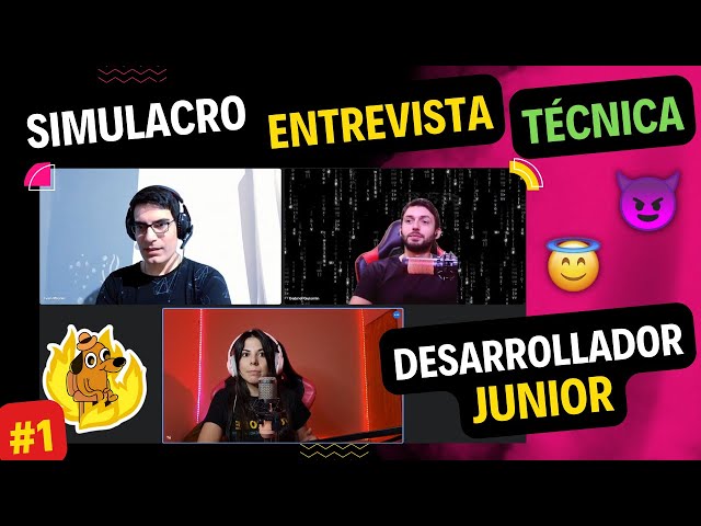 🤩 SIMULACRO de ENTREVISTA TÉCNICA para DESARROLLADOR JUNIOR 💻