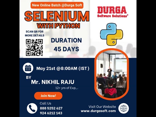 🚀 New Online Batch - Selenium with Python