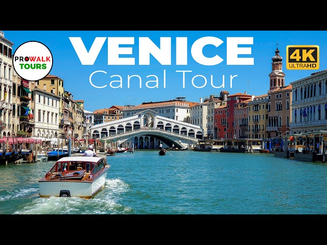 Venice Canal Boat Tour 🇮🇹 | Full Grand Canal & Hidden Waterways | 5.1 Million Views