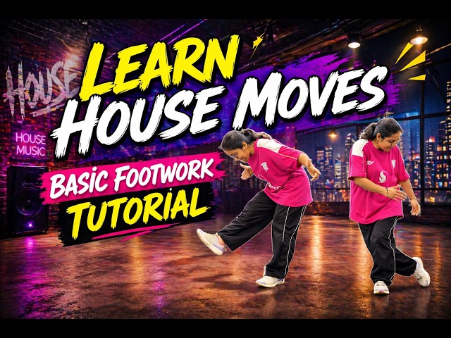 Learn Basic Dance Steps | House Footwork | Beginner Dance Tutorial | Shuffle, Swirl, Sidewalk