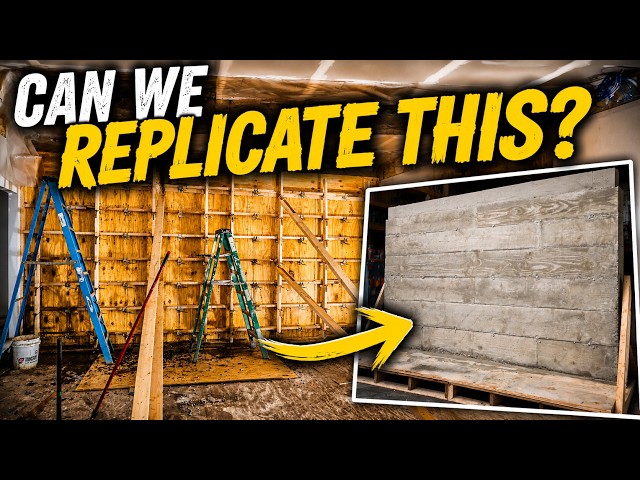 We Had One Shot at This Concrete Feature Wall!