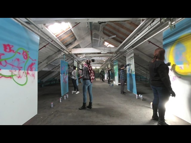 Street art class part of the igersmcr and artbattlemcr meet up