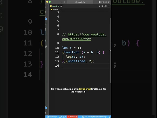 JavaScript Interview Trap 🤯 Default Parameters & TDZ Explained