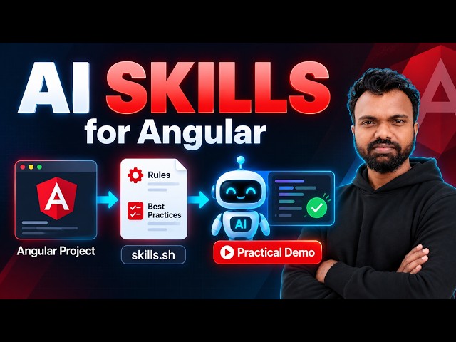 Angular AI Skills Explained  - How Add add Skills 🔥 | Make AI Agents Follow Your Project Rules