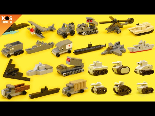 Lego Military Mini Vehicles Compilation - Part 5-8 (Tutorial)