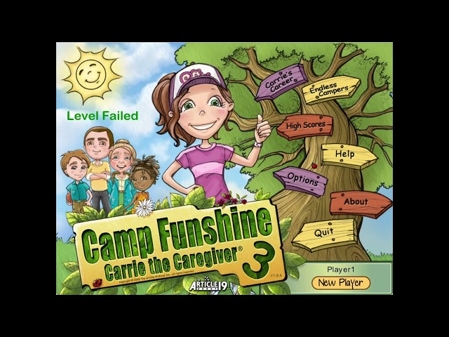 Camp Funshine: Carrie the Caregiver 3 ost- Level Completed & Failed
