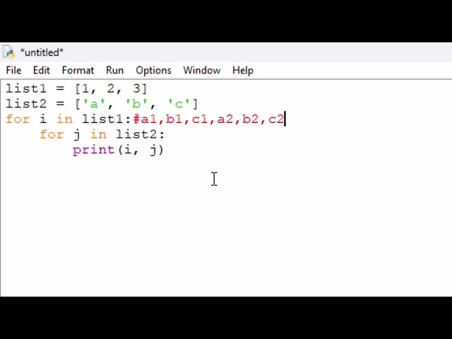 Nested for loop in python@COMPUTEREXCELSOLUTION #python #pythonprogramming #viral