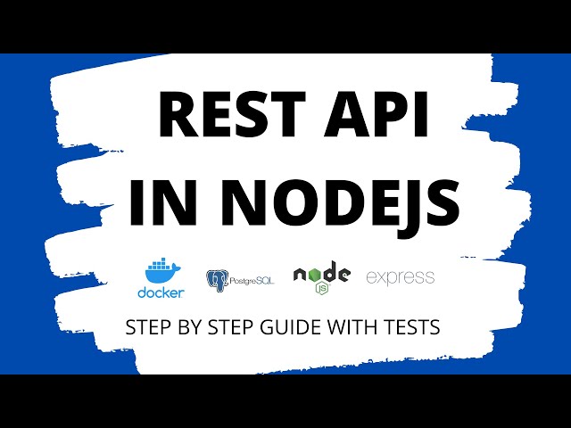 Build a REST API step by step - Create Read Update Delete with Express, PostgreSQL and Docker
