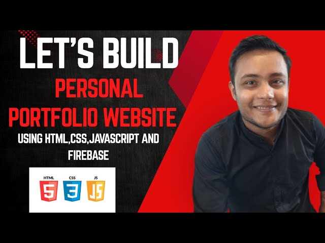 Personal Portfolio Website Using HTML, CSS, JavaScript & Firebase | Full Project Demo