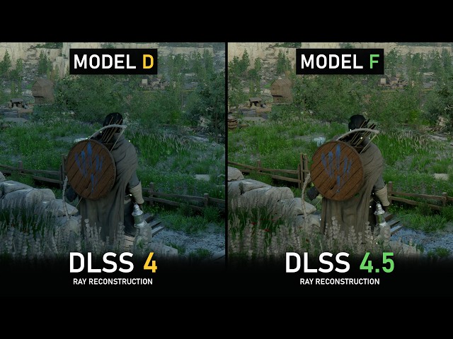 DLSS 4.5 vs DLSS 4 Ray Reconstruction - Quality & Performance Comparisons