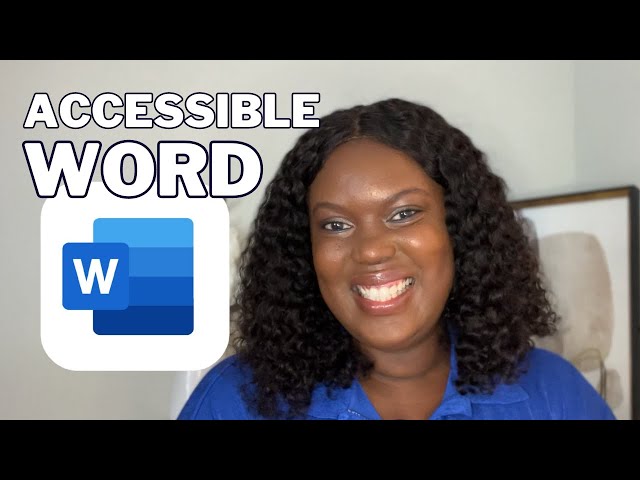 How to Make a Word Document Accessible | Microsoft 365 Tutorial