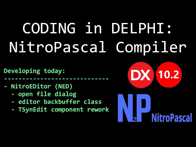 CODING in DELPHI: NitroPascal Compiler | p.10