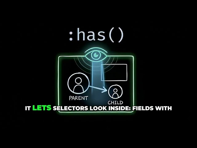 You're Still Toggling Classes in JS? CSS :has() Does It for You