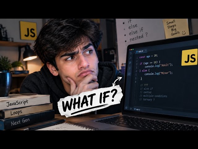 Lec 22 - JavaScript If Else Explained |  Conditional Statements, Ternary, Truthy & Falsy.