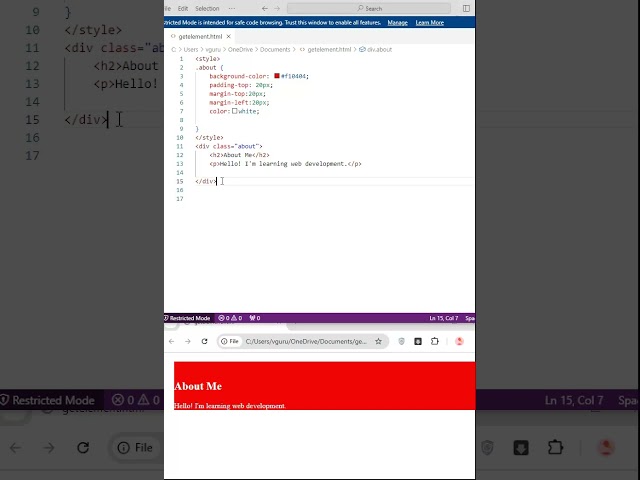 HTML Div tag explained in tamil #html #htmltamil  #css #coding #programming