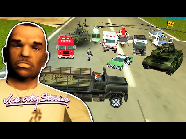 How to get all EMERGENCY VEHICLES in GTA Vice City Stories? (2026)