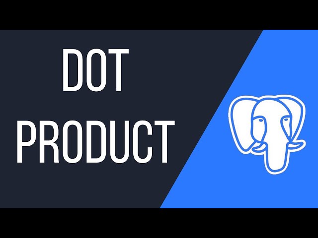 How dot product (inner product) works in pgvector