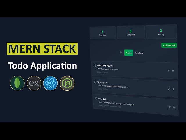 Build a Full Stack Todo App using MERN | Easy Beginner Project